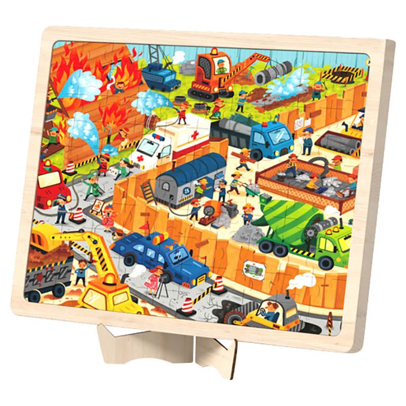 Mideer - Rescue Site Wooden Puzzle - 100 pcs