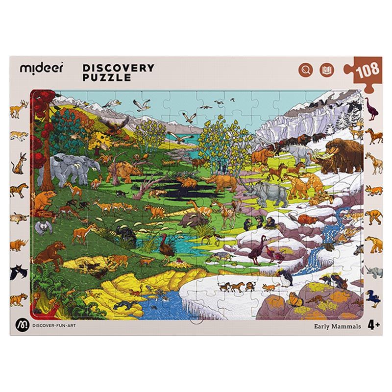 Mideer - Observation Puzzle - Early Mammals - 108pcs