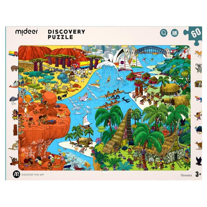 Mideer - Observation Puzzle - Oceania - 60pcs