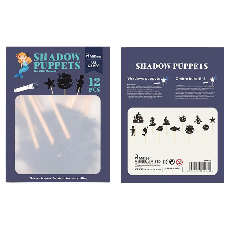 Mideer - Shadow Puppets 12pcs - The Little Mermaid