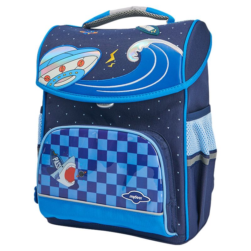 Mideer - Ergonomic Kids Backpack - 15-inch - Blue