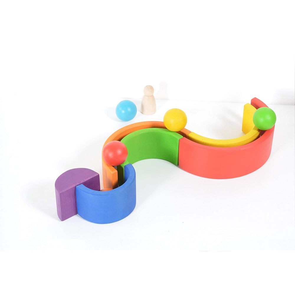 Lovely Baby - Rainbow Wooden Stacker 6 Pieces