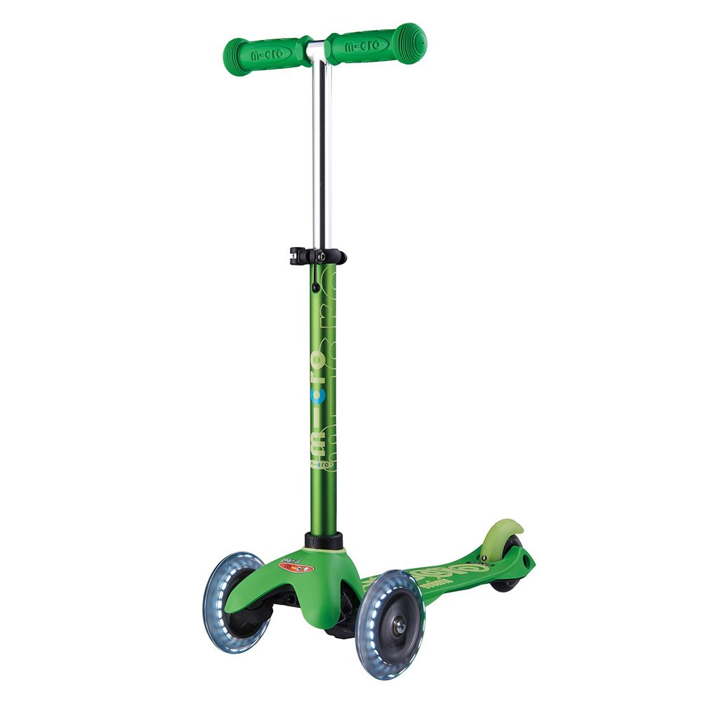 Micro - Mini Deluxe with LED Wheels - Green