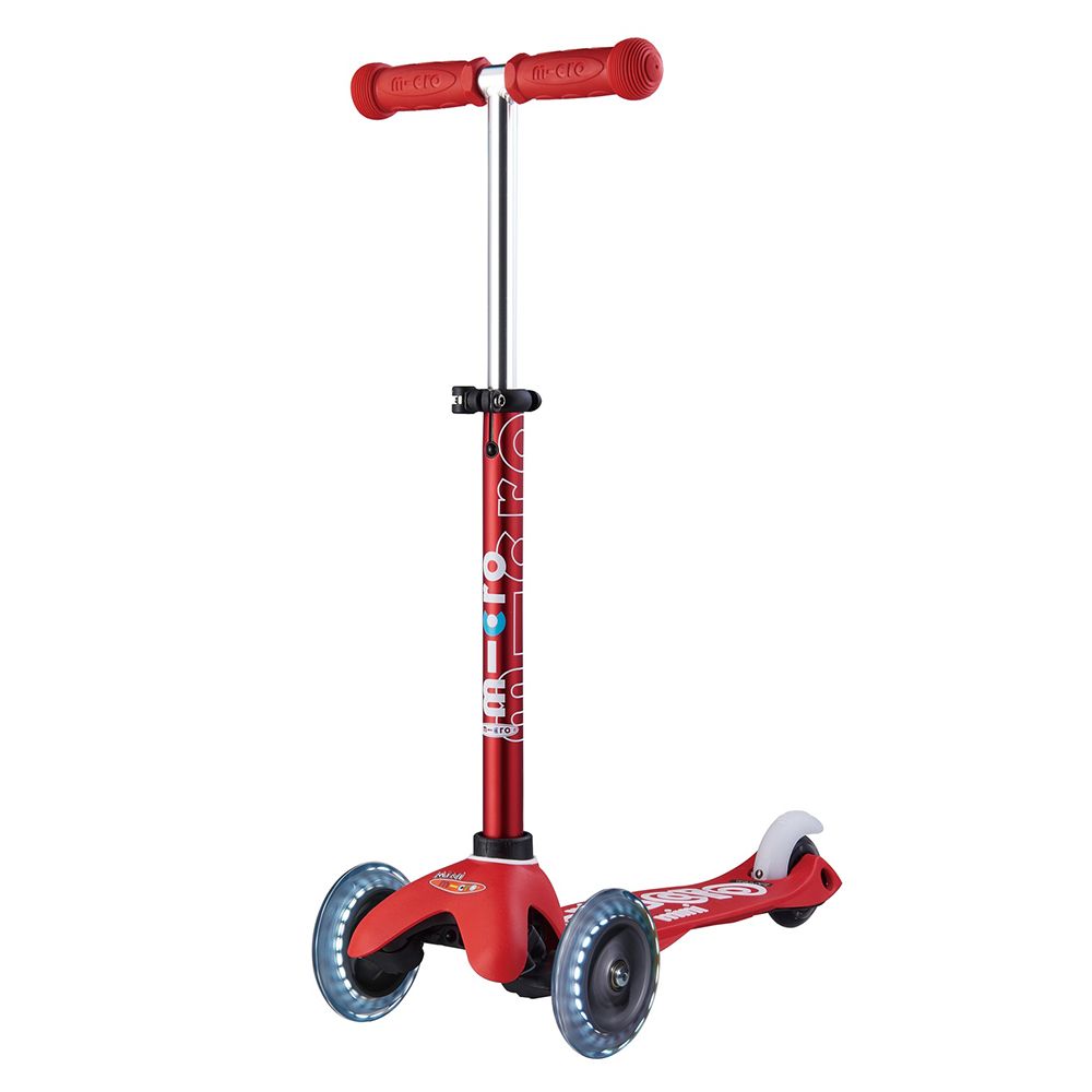 Micro - Mini Deluxe with LED Wheels - Red