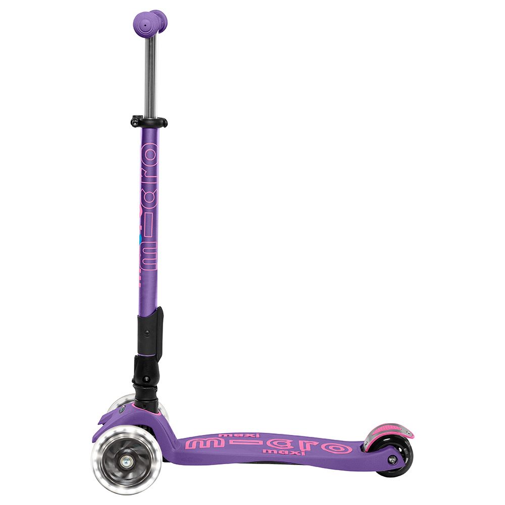 Micro - Maxi Deluxe Foldable Led Scooter - Purple