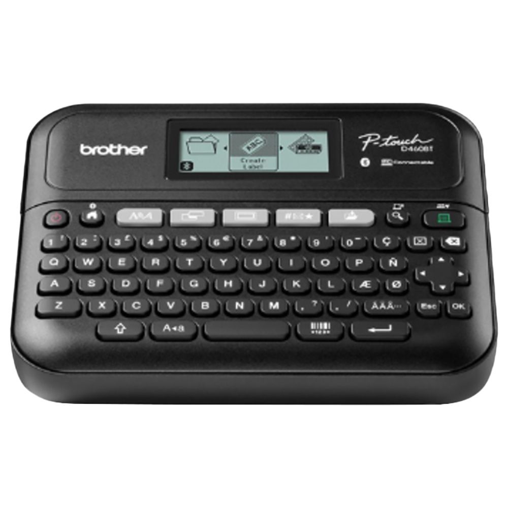 Brother - Connectable Label Printer PT-D460BT - Black