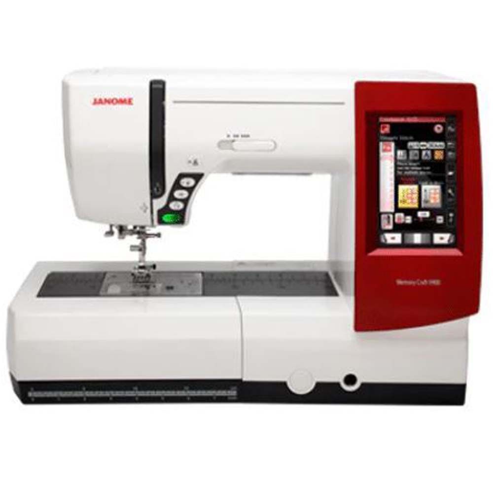 Janome - Sewing & Embroidery Machine MC9900 - White/Red