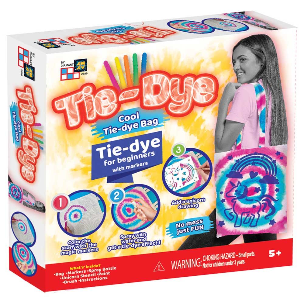 Diamant Toys - Tie-Dye Fashion Time DIY Set - Trendy Bag