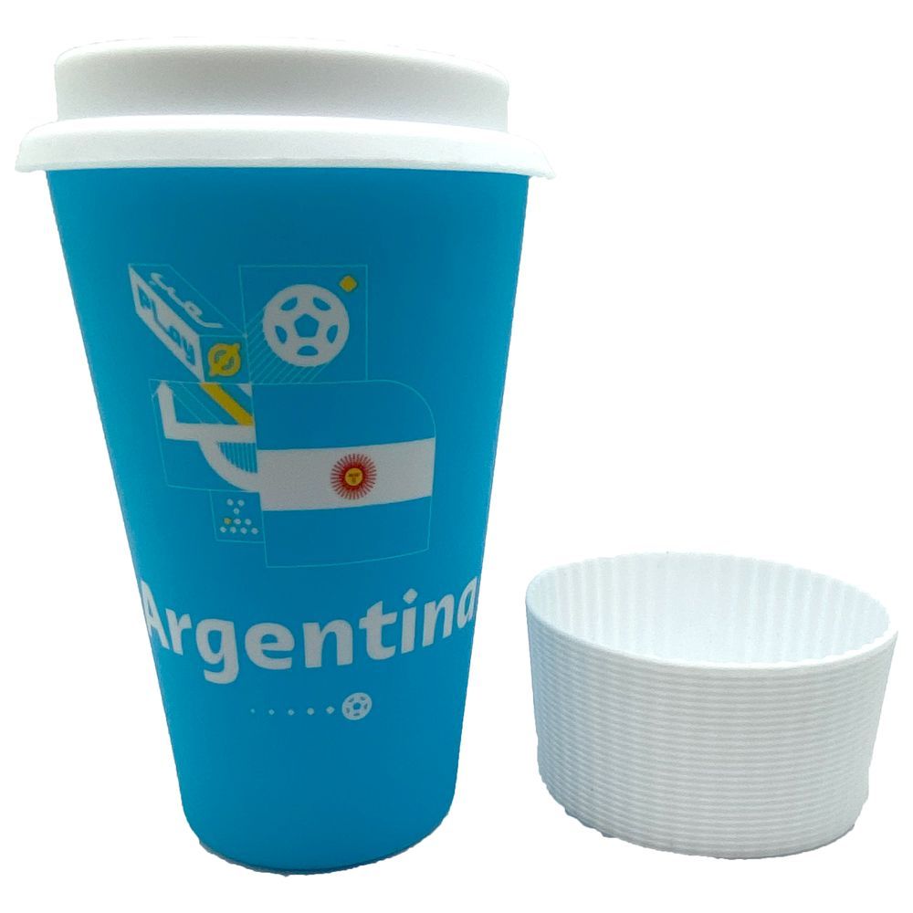 Fifa - 2022 Country Mug w/ Silicone Lid & Sleeve - Argentina