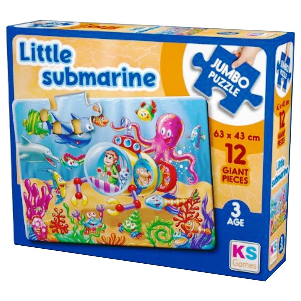 Ks Games - Little Submarine Jumbo Puzzle 12pcs