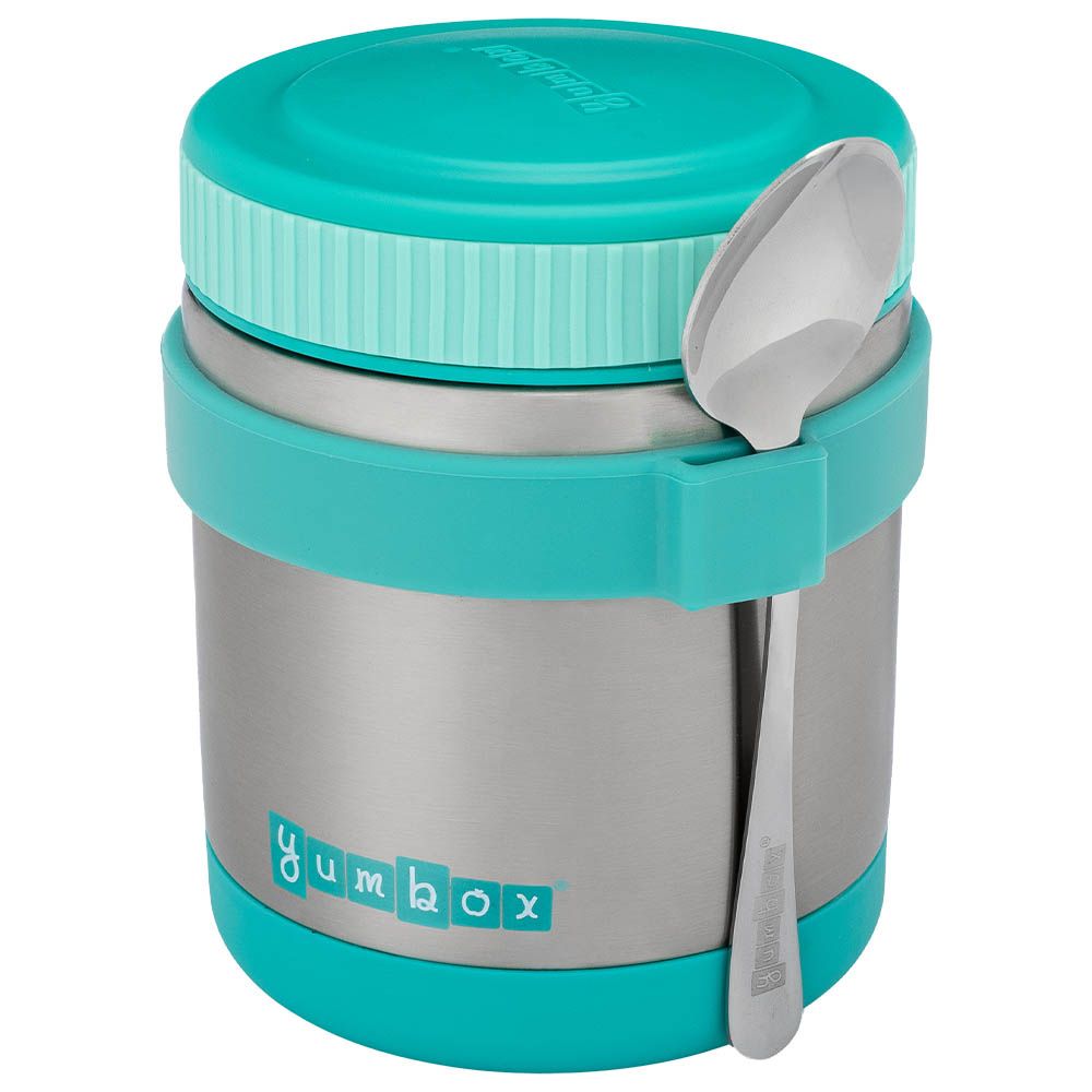 Yumbox - Caicos Thermal Jar W/ Spoon - Aqua