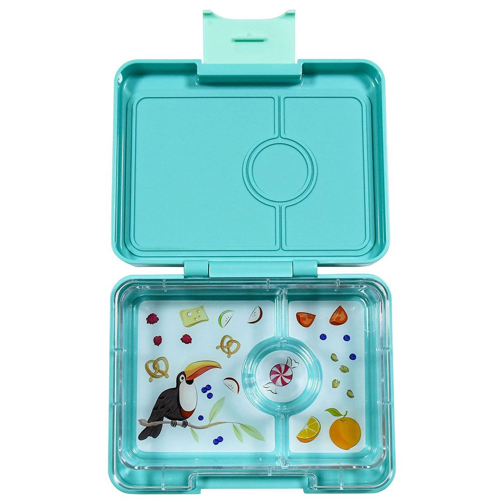 Yumbox - 3 Compartment Snack Box - Misty Aqua