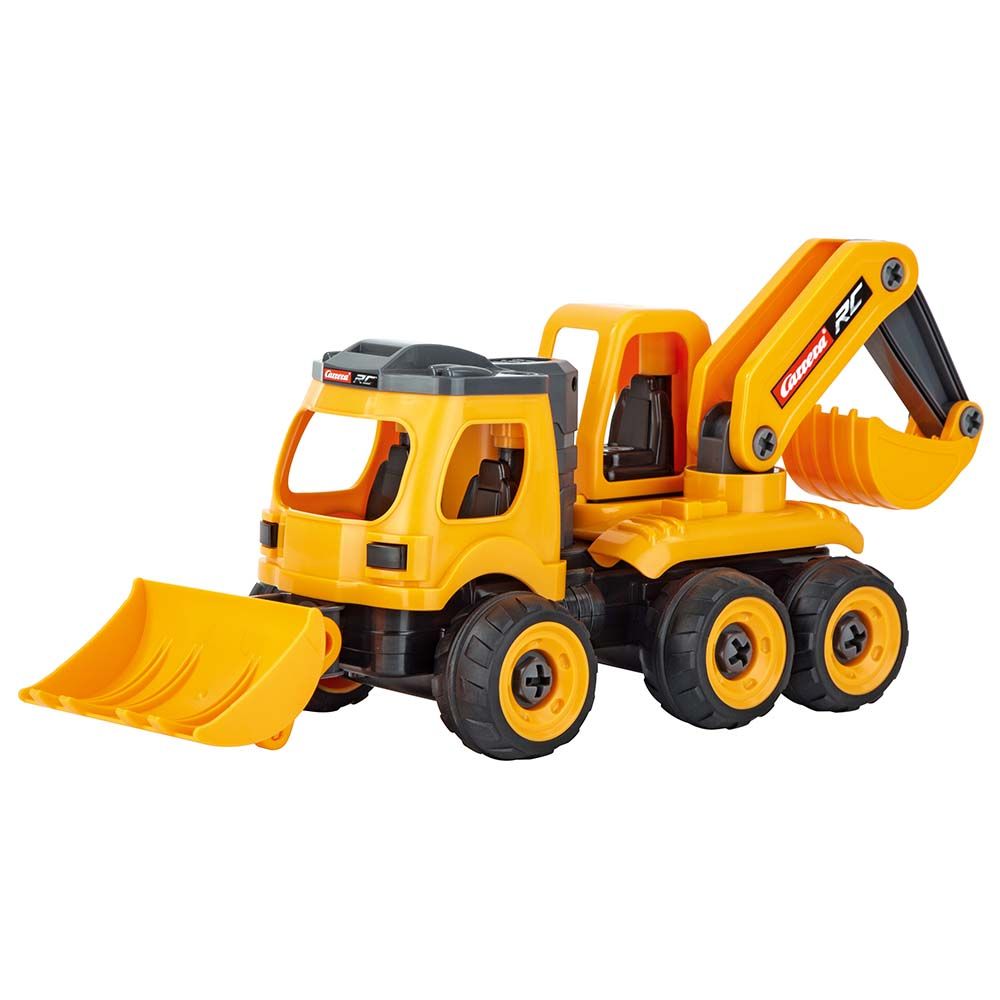 Carrera - RC 1:18 First Backhoe Loader - Yellow