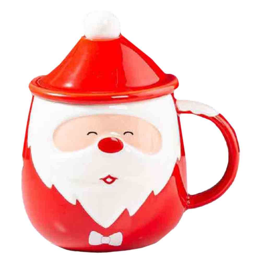 UKR - Christmas Mug W/ Spoon - Red