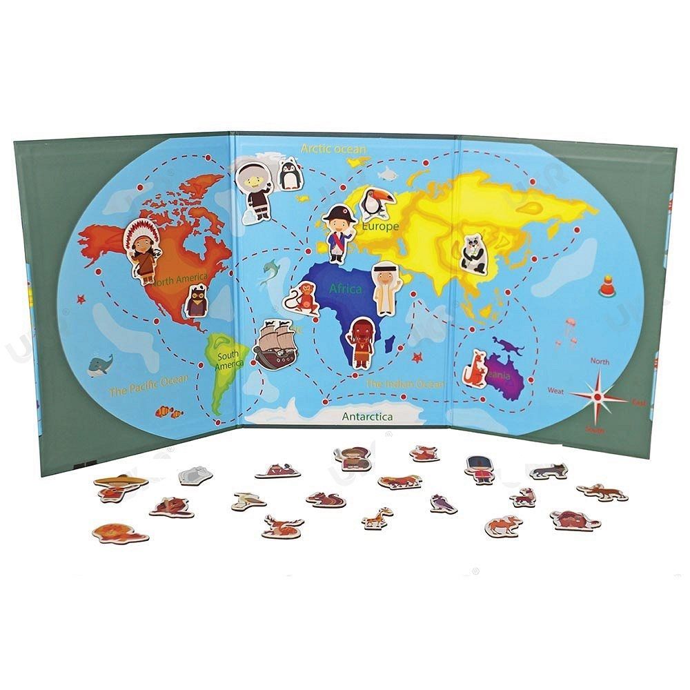 UKR - Magnetic Puzzle Map Explore The World