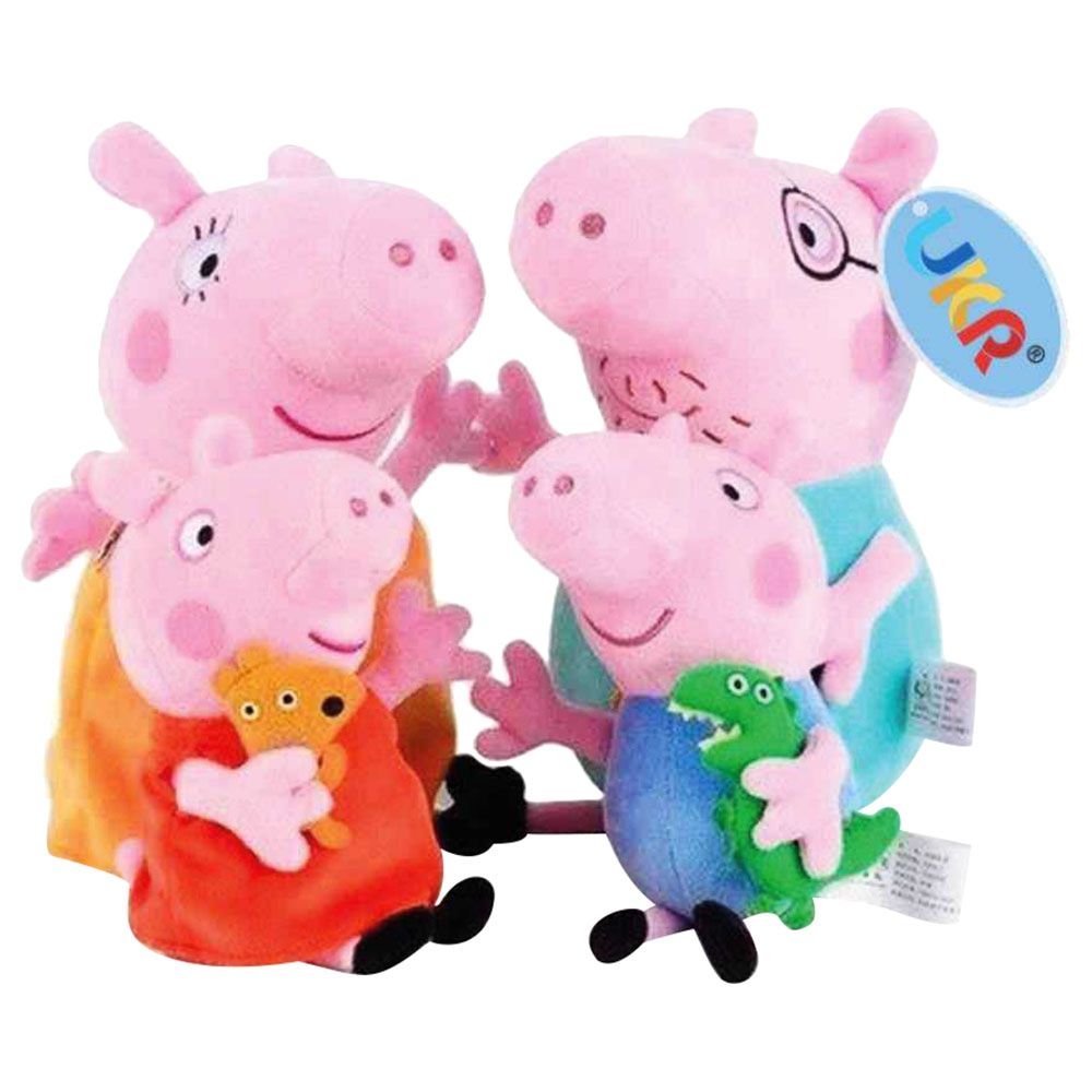 UKR - Peppa Pig Family Plush Toy - 4pcs