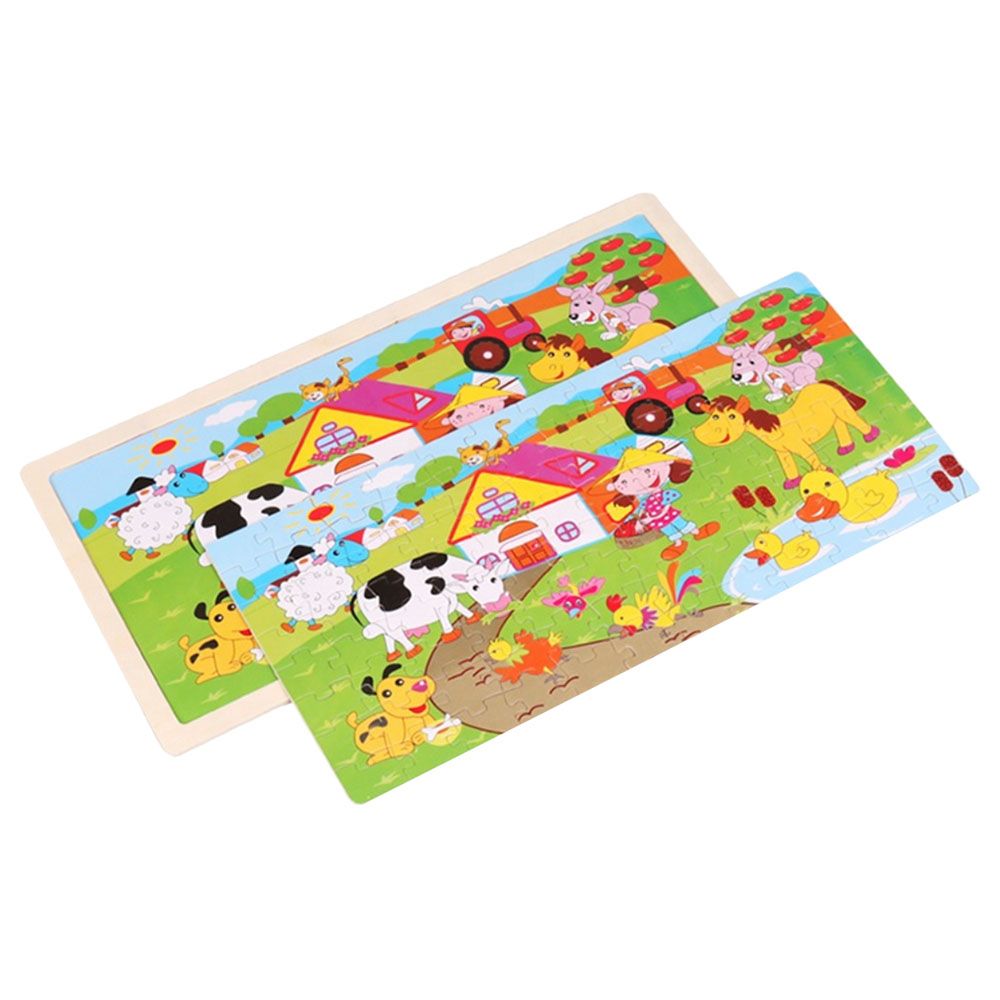 UKR - Wooden Farm Puzzle 1pc