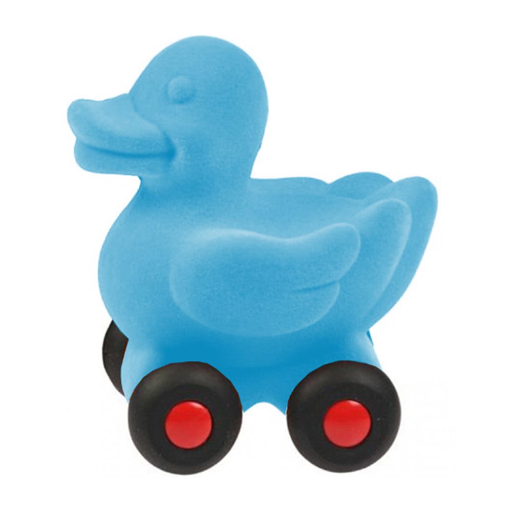 Rubbabu - Aniwheelies Duck Small - Turquoise