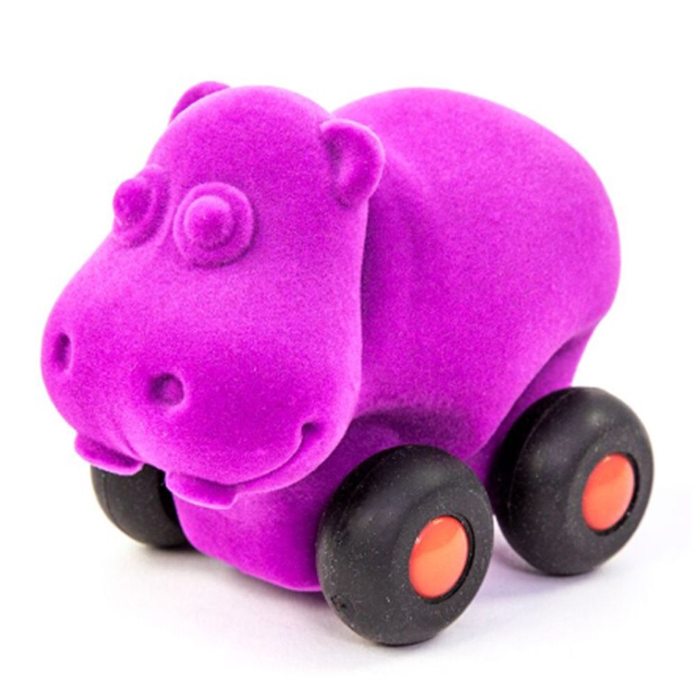 Rubbabu - Aniwheelies Hippo Small - Purple