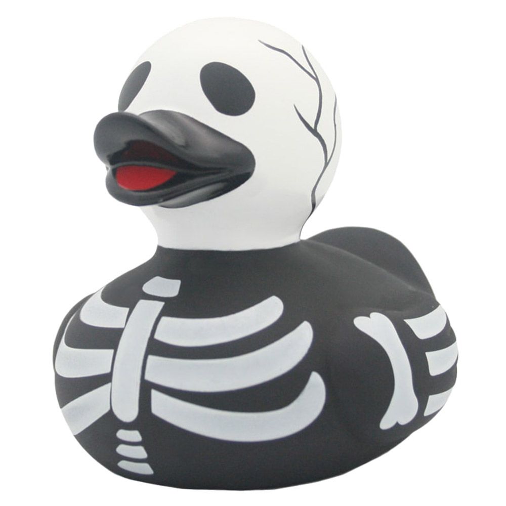 LILALU - Skeleton Rubber Duck - Black & White