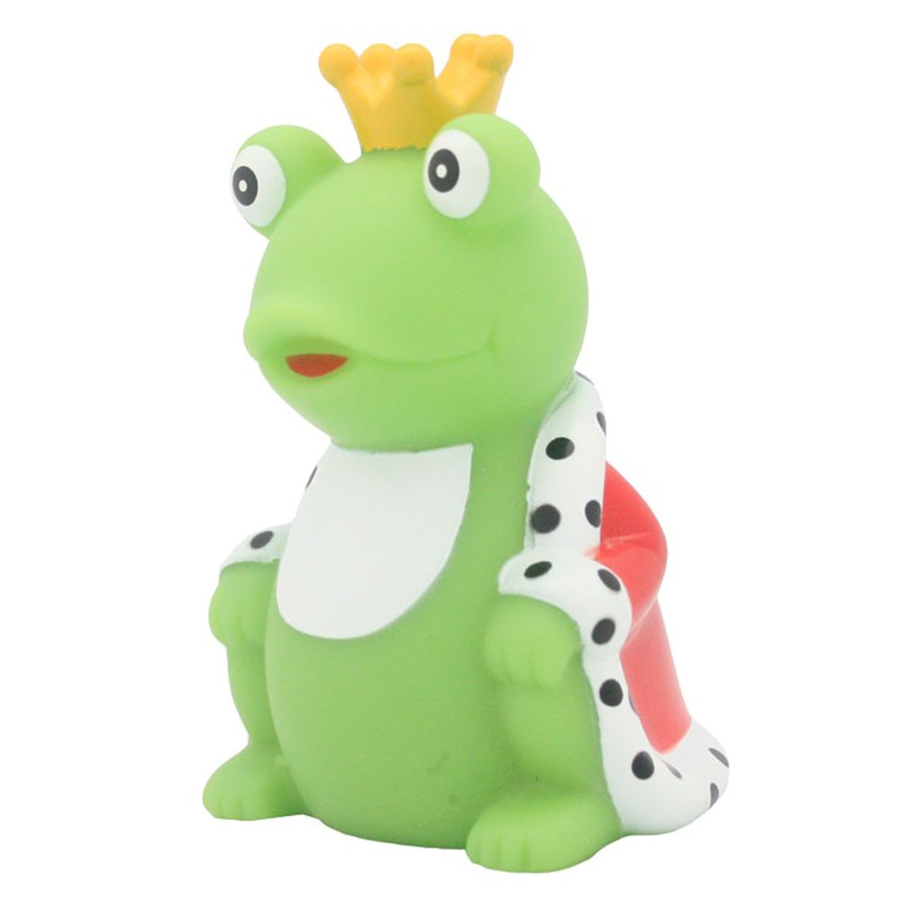 LILALU - Frog King with Cape Rubber Duck - Green