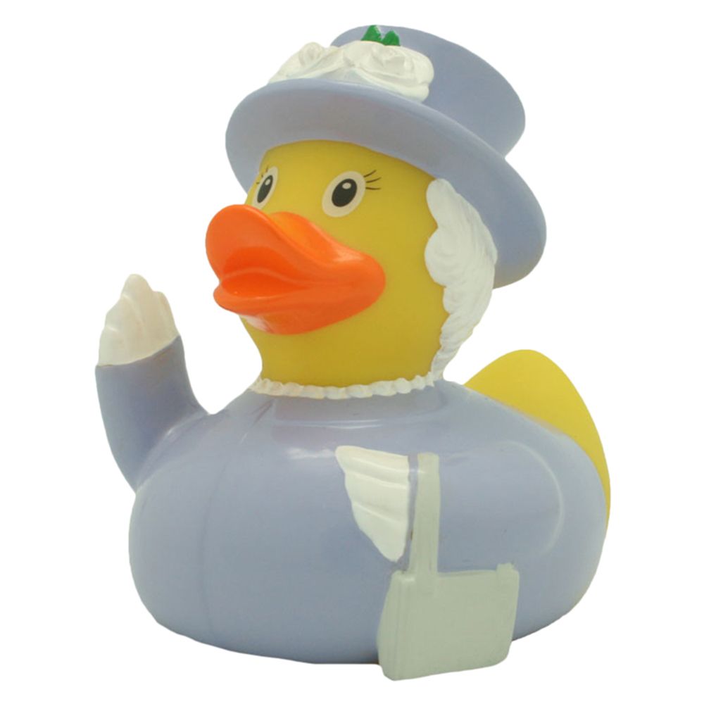 LILALU - The Queen Rubber Duck - Grey & White