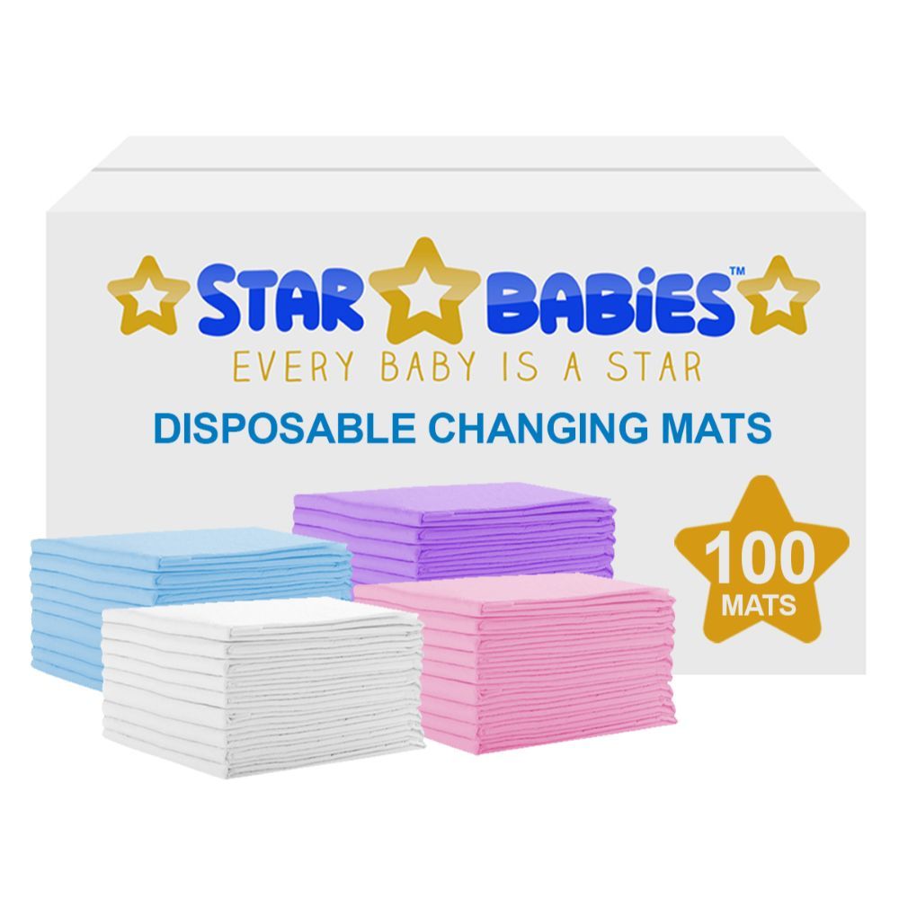 Star Babies - Disposable Changing mats (45x60cm) Large, Pack of 100