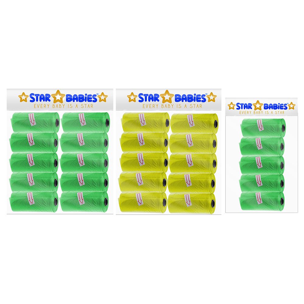 Star Babies - Scented Bag - Pack of 25/375 Bags - Green/Yellow