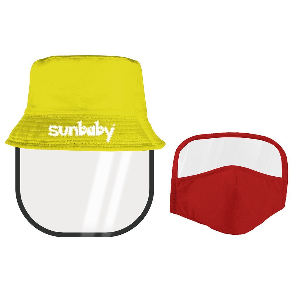 Sunbaby Face Shield with Hat, Mask with eye shield Set