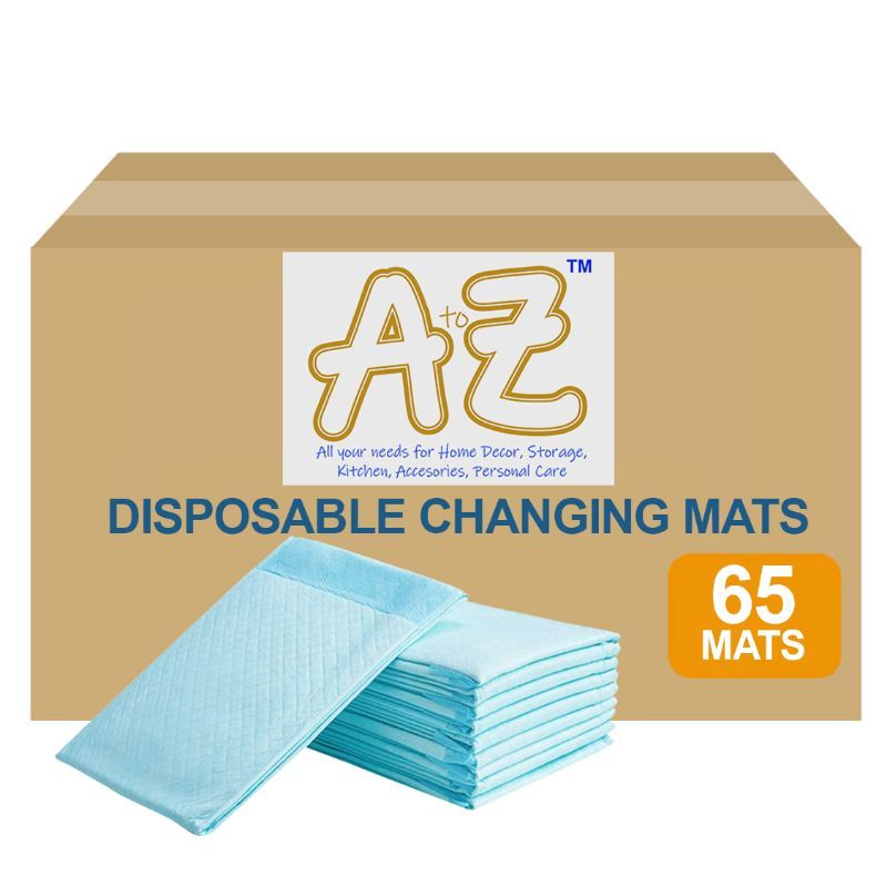 A to Z - Disposable Changing mats (45x60cm) Large, Pack Of 65 - Blue