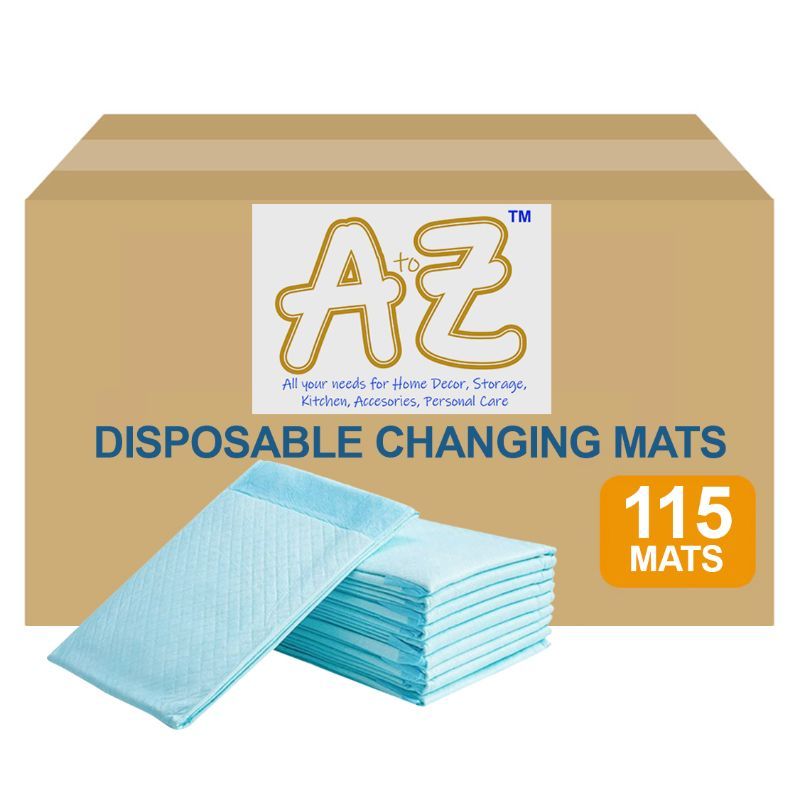 A to Z - Disposable Changing mats (45x60cm) Large, Pack Of 115 - Blue