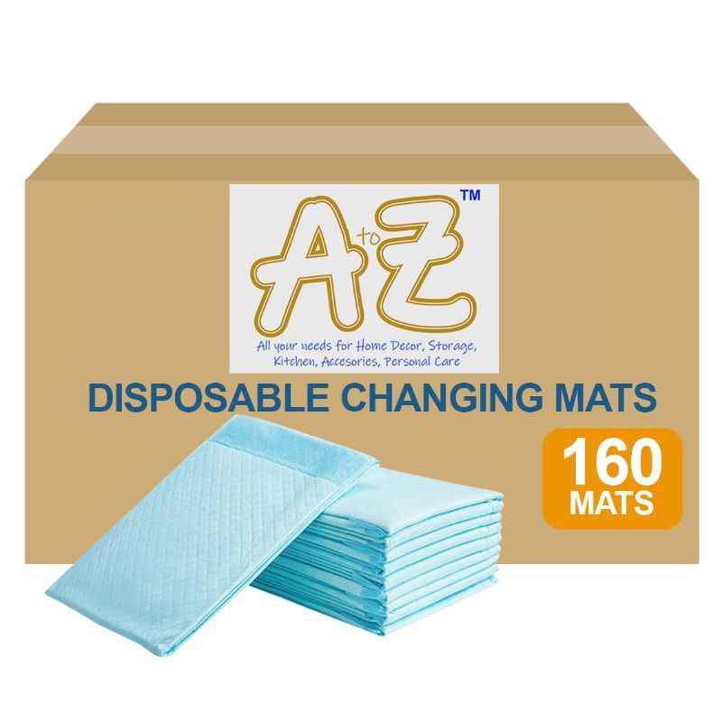 A to Z - Disposable Changing mats (45x60cm) Large, Pack Of 160 - Blue