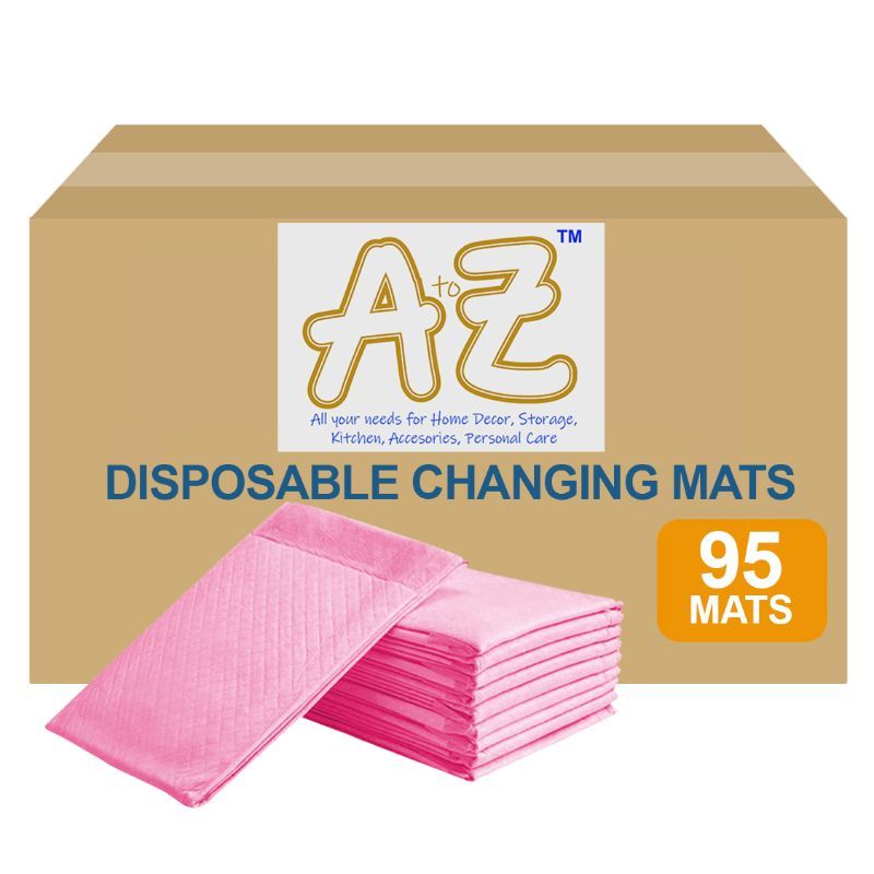 A to Z - Disposable Changing mats (45x60cm) Large, Pack Of 95 - Pink