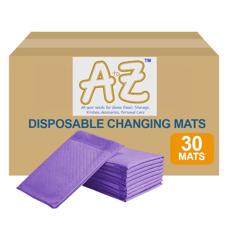 A to Z - Disposable Changing mats (45x60cm) Large, Pack Of 30 - Lavender