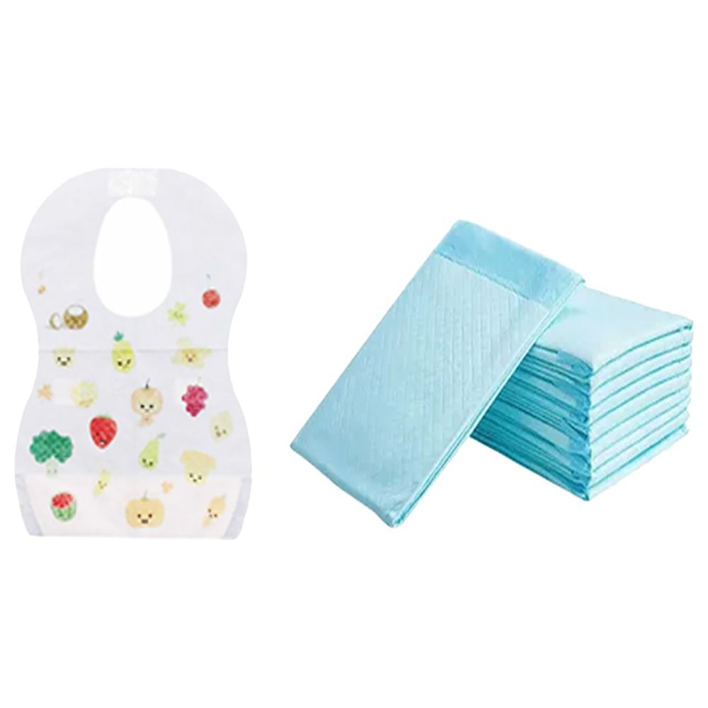 Star Babies - Disposable Changing Mat 20pcs & Disposable Bibs 10pcs