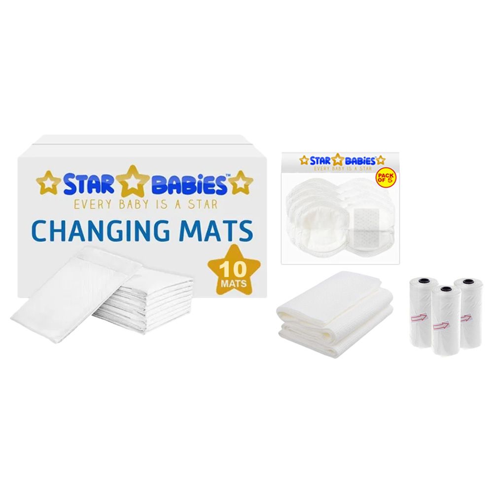 Star Babies - Baby Essentials Pack 4pcs - White