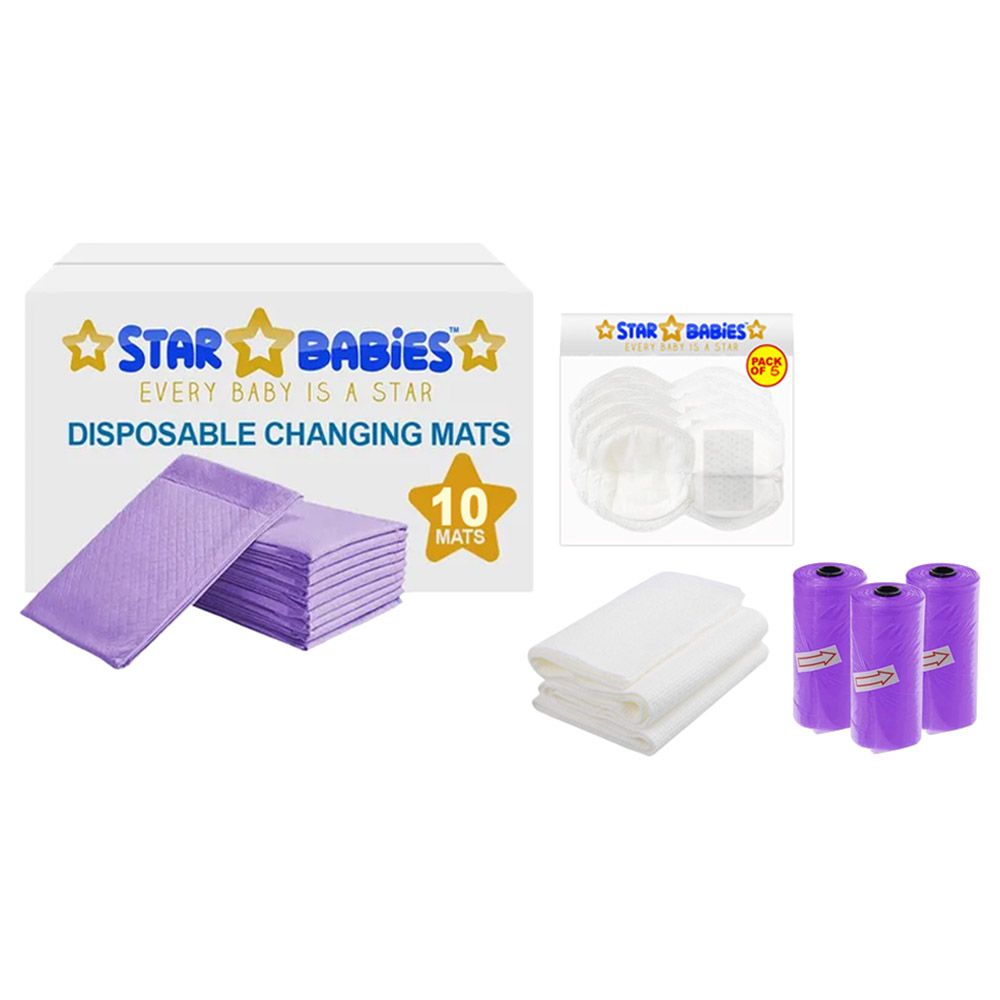 Star Babies - Baby Essentials Pack 4pcs - Lavender