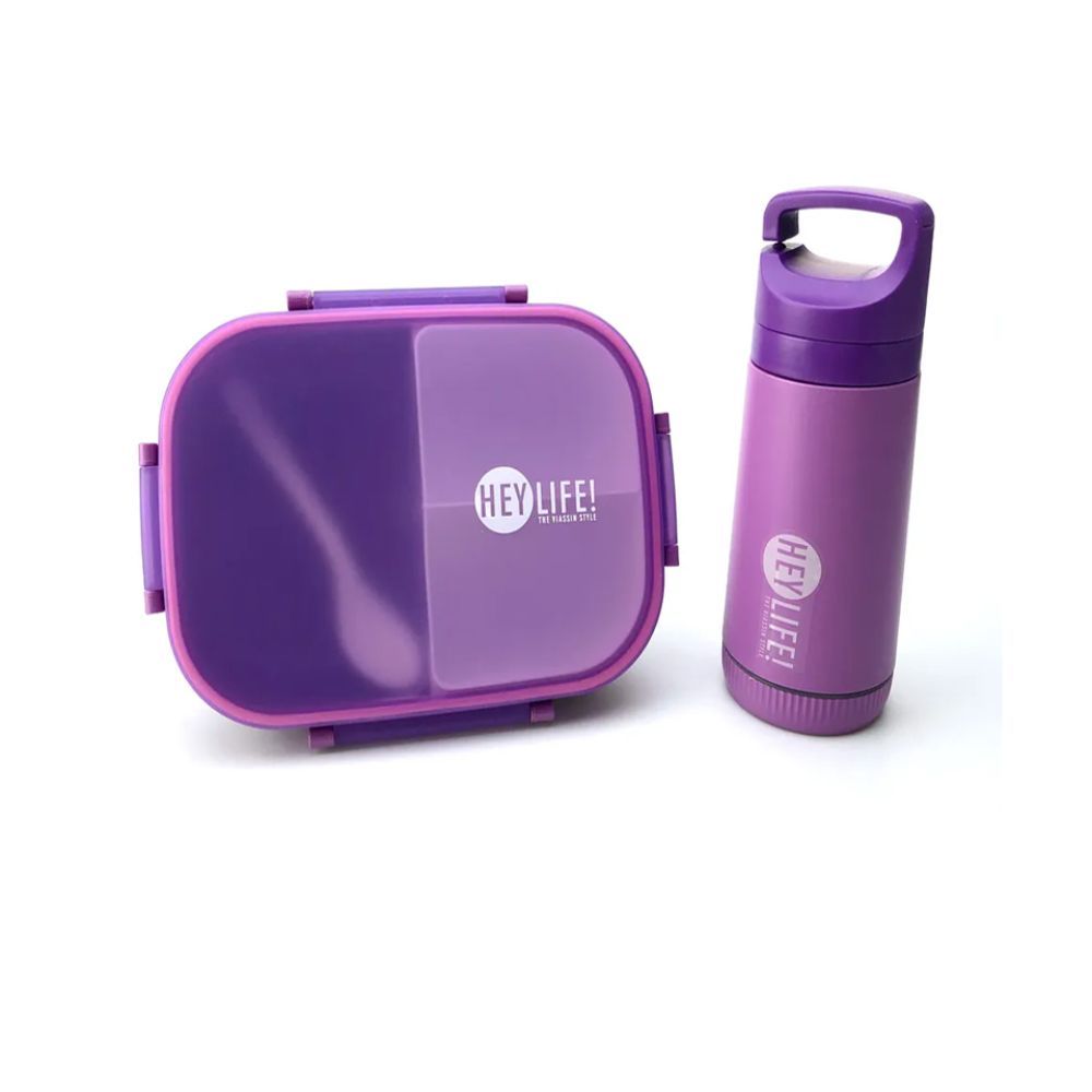 Star Babies - Kids Lunch Box With Water Bottle - Purple