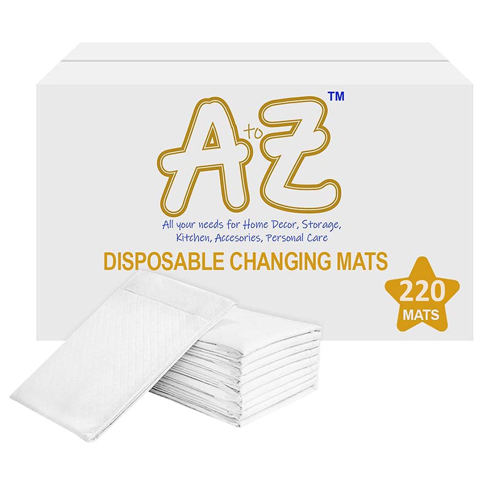 A To Z - Large Disposable Changing Mats - 220pcs - White