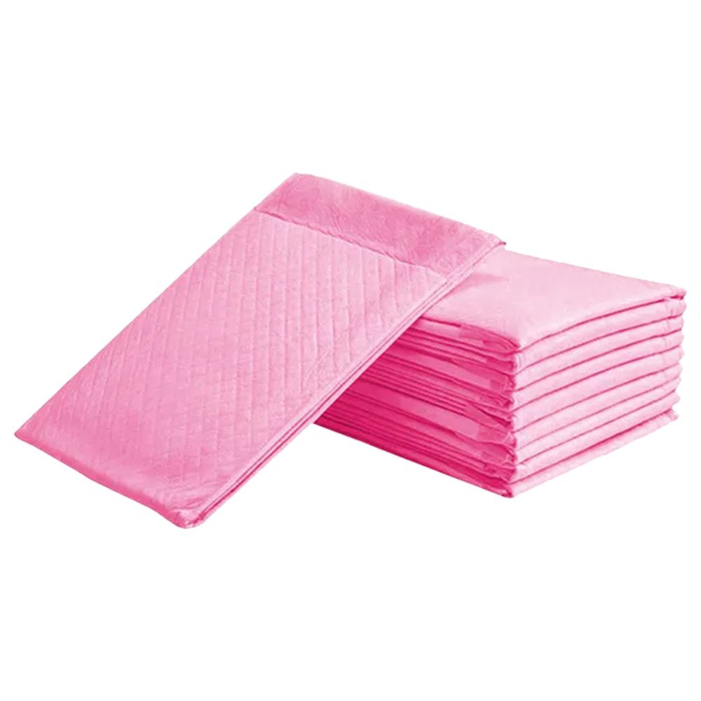 Star Babies - Disposable Changing Mat 12pcs w/ Disposable Towel 3pcs - Pink