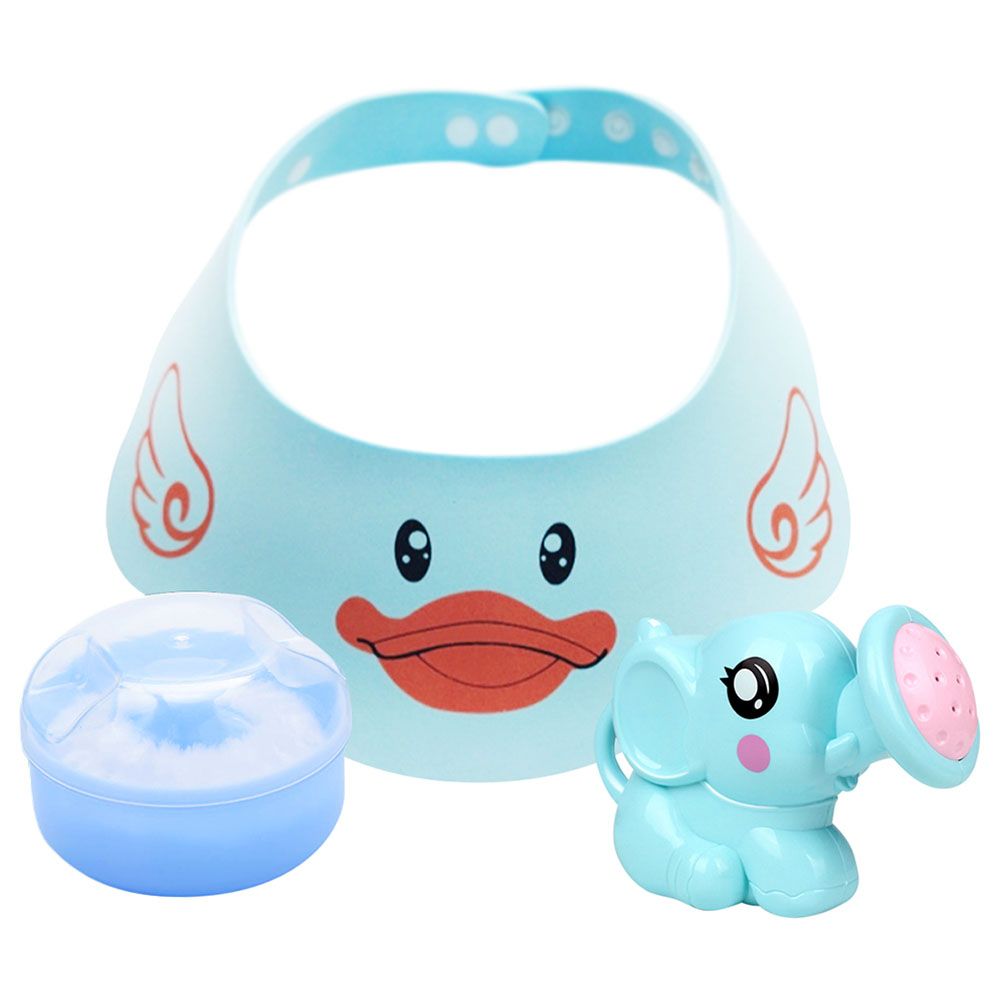 Star Babies - Shower Cap, Kettle Toy & Powder Puff - Blue