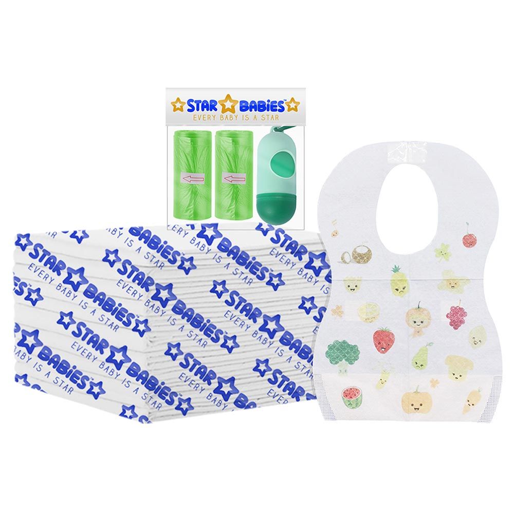 Star Babies - Changing Mat 10pcs, Bibs, Scented Bag w/ Dispenser