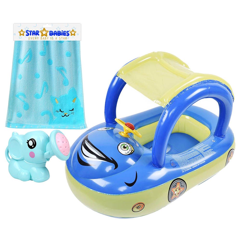 Star Babies - Baby Float, Towel, Kettle Toy - Blue