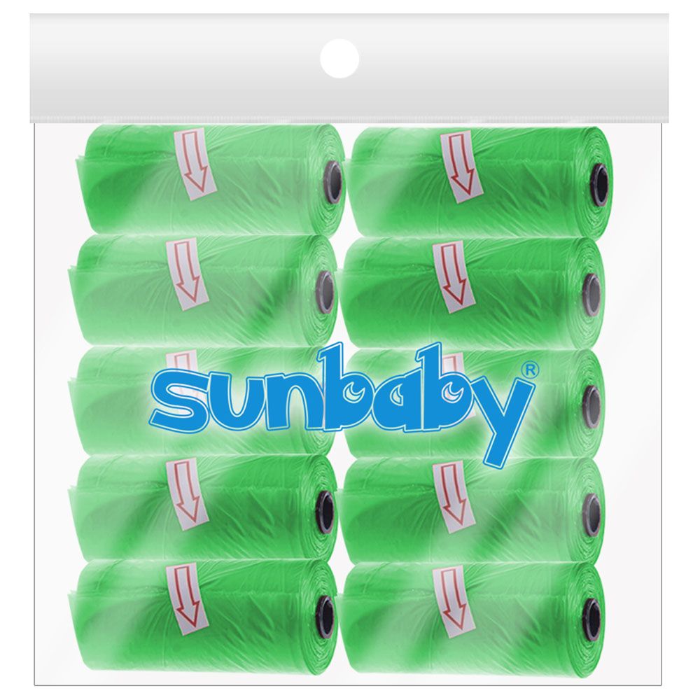 SunBaby - Scented Bag Pack of 10/150 Bags - Green