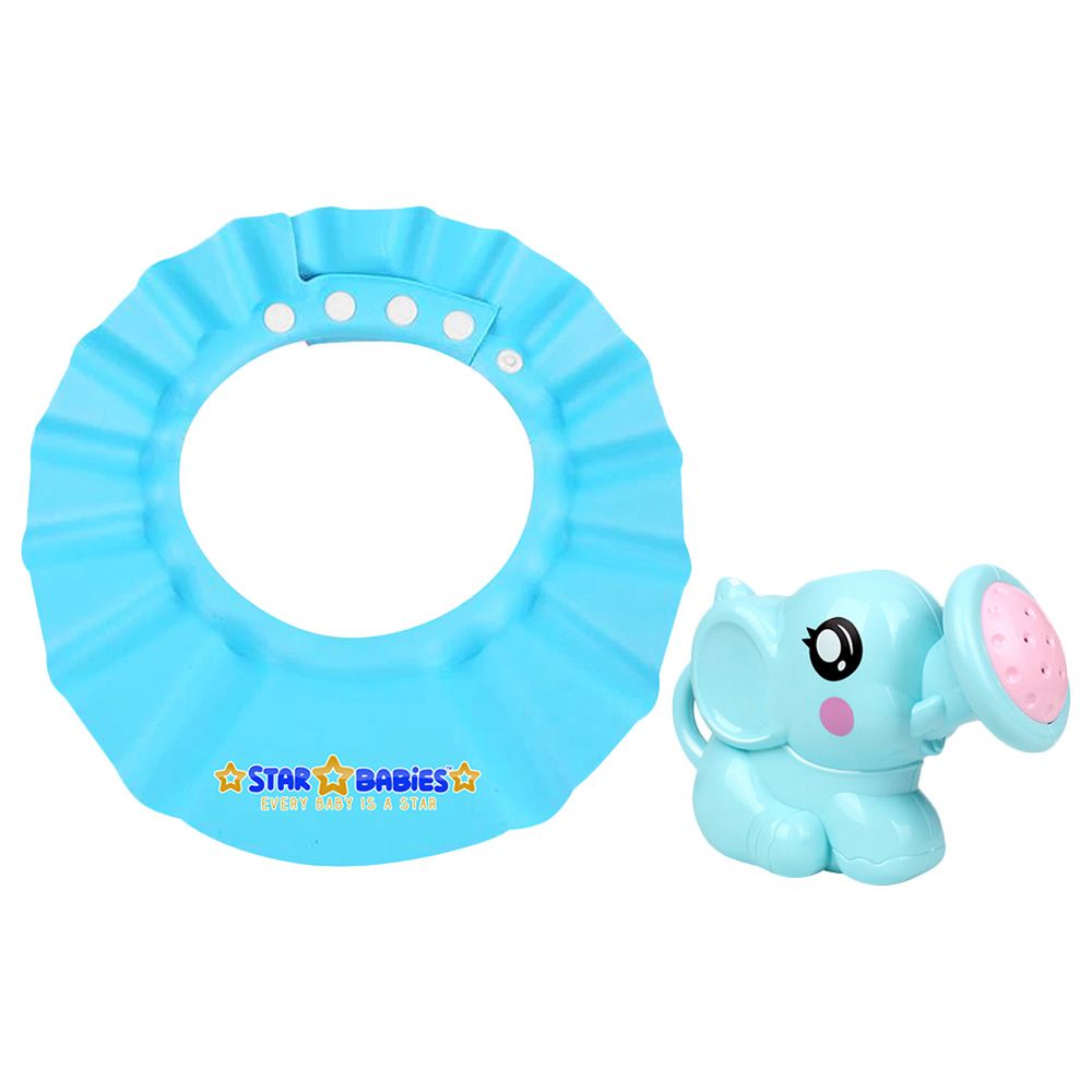 Star Babies - Combo Shower Cap & Watering Kettle Toy - Blue