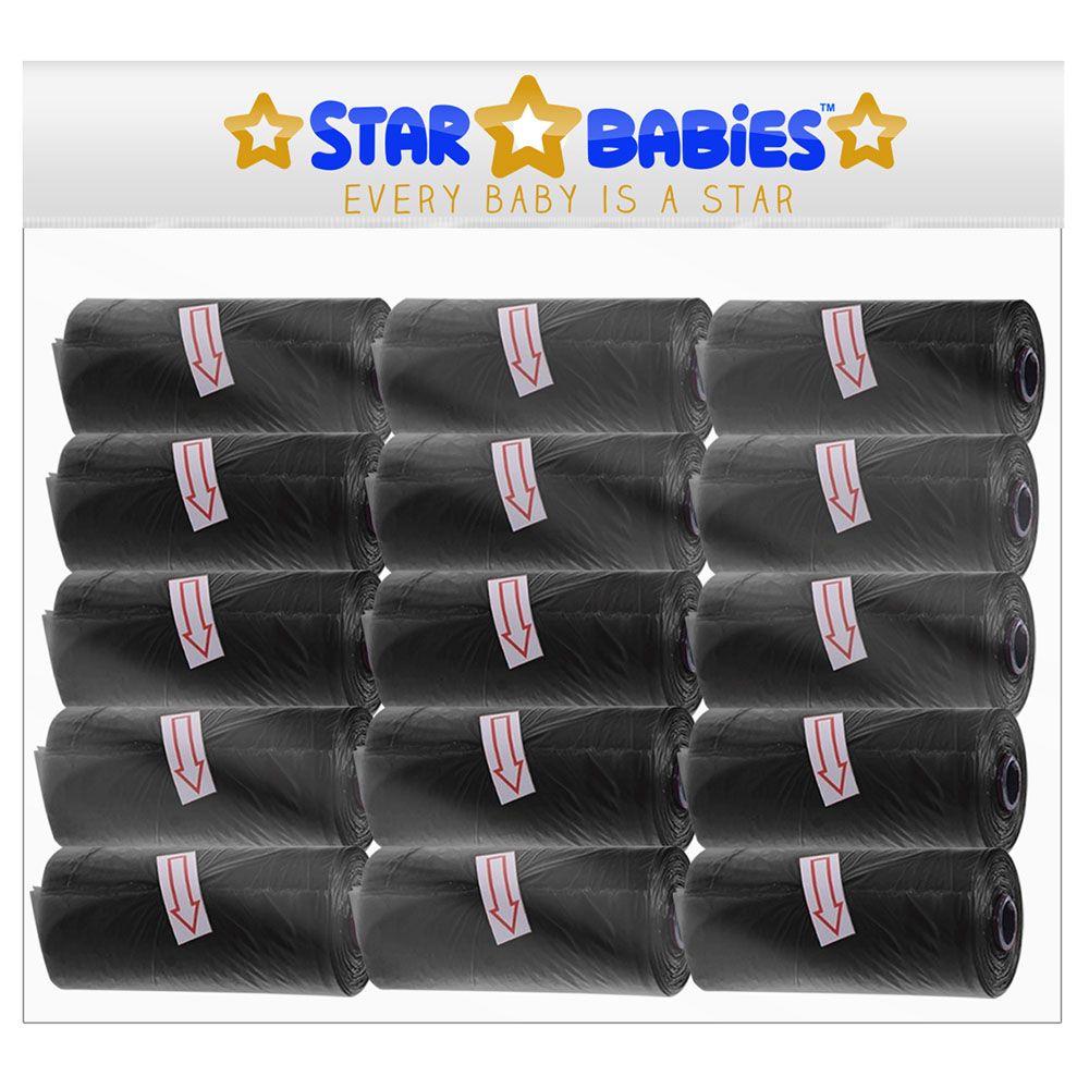 Star Babies - Scented Bag Pack of 15/225 Bags - Black