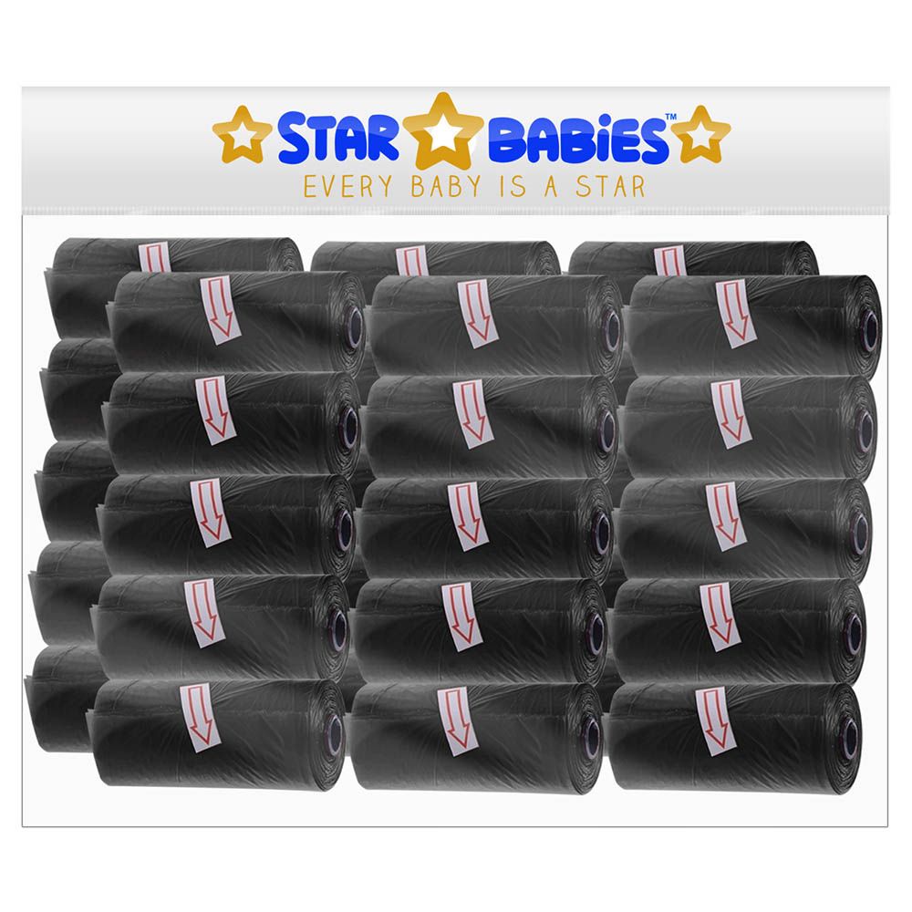 Star Babies - Scented Bag Pack of 30/450 Bags - Black