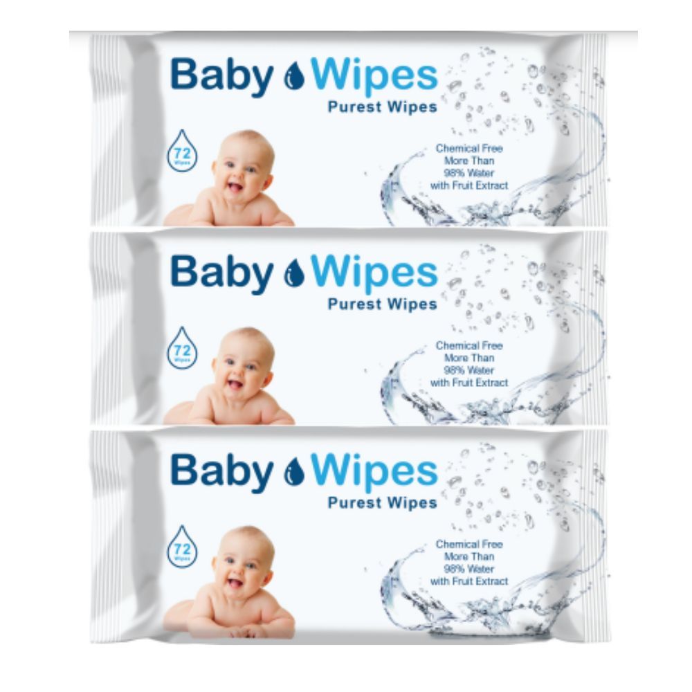 Vibrant - Wipes Purest Baby Wipes 216pcs - Pack of 3