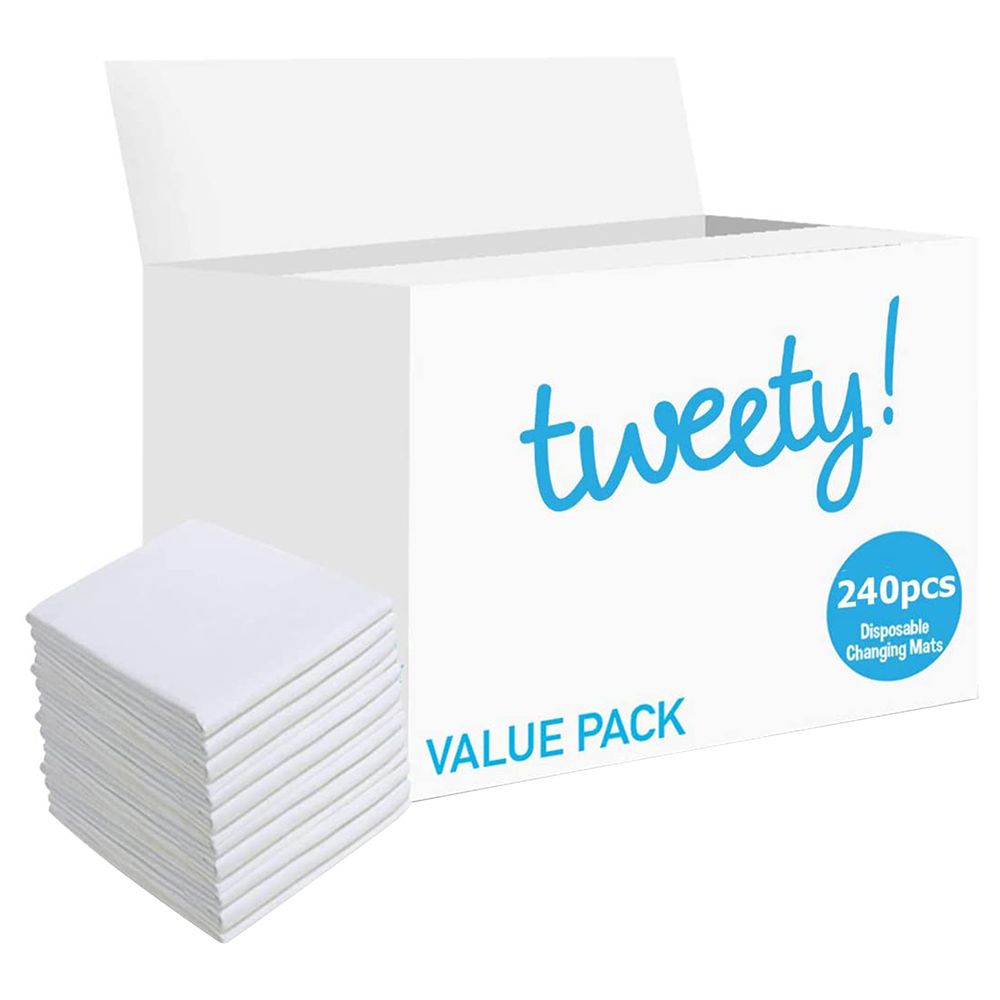 Tweety Disposable Changing Mats, 240 Counts - White