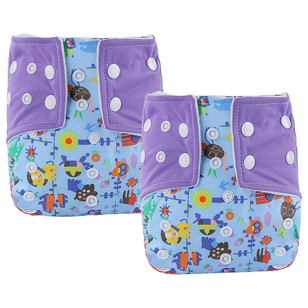 Pixie - Baby Reusable Swim Diapers - Purple - Pack of 2